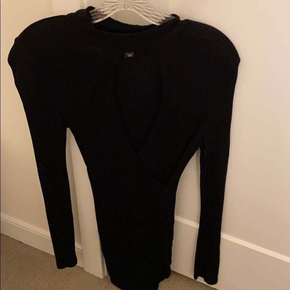 Open front sweater/dress